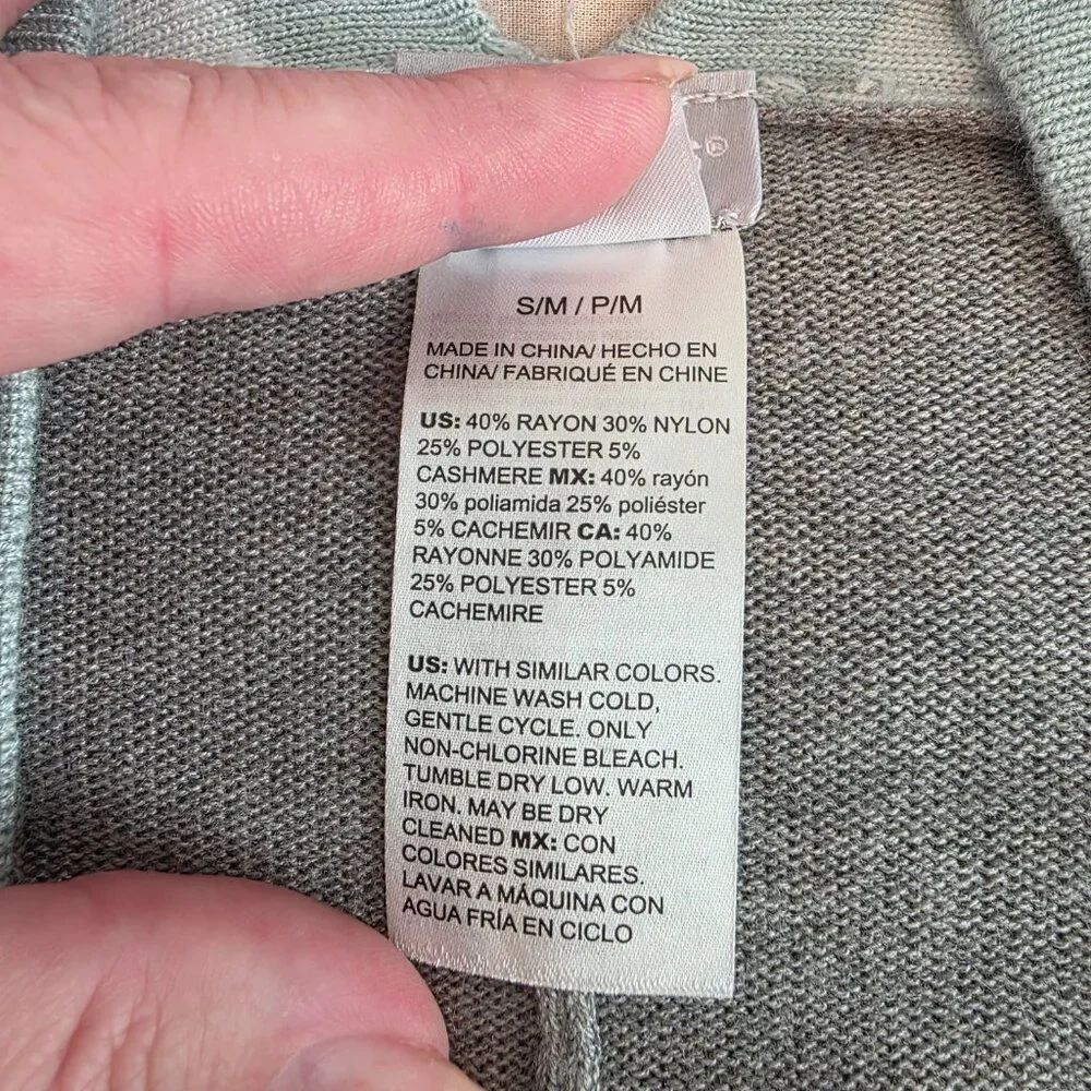 Chico's Cashmere Blend Waterfall Cardigan Sz S/M - Picture 5 of 6